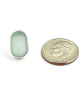 Soft Aqua Sea Glass Natural Shape Post Earrings