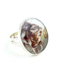 Angry Cat Vintage Pottery Ring- Size 9