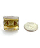 Spiked Brown & Gold Vintage Pottery Ring #2- Size 6
