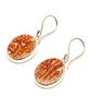 Rust Vintage Imari Pottery Single Drop Earrings