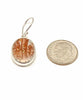 Rust Vintage Imari Pottery Single Drop Earrings