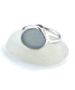 Grey Sea Glass Ring Simple Round Band - Size 4.5