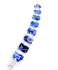 Blue & White Vintage Pottery Double Link Shard Bracelet - 8