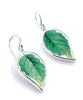 Leaf Vintage Pottery Large Leaf Single Drop Earrings