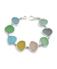 Pastel Sea Glass Bracelet - 7 1/2