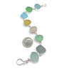 Pastel Sea Glass Bracelet - 7 1/2
