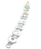 Makers Mark Vintage Pottery Double Link Shard Bracelet #2 - 7 3/4