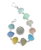 Pastel Sea Glass Bracelet #2 - 7 3/4