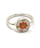 Orange Vintage Pottery Baby Ring Collection - Size 4-5