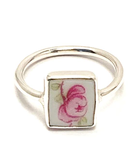 Pink Vintage Pottery Baby Ring Collection - Sizes 4 & 4.5