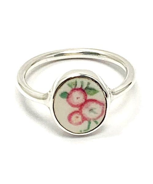 Pink Vintage Pottery Baby Ring Collection - Sizes 4 & 4.5