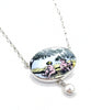 Sweet Babies Vintage Pottery and Pearl Necklace