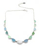 Jadeite, Green, Aqua & White Sea Glass 13 Piece Necklace
