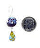 Bold Textured Guatemalan Pottery Double Drop Earrings