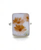 Soft Orange Daisy Vintage Pottery Ring- Size 6