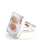 Soft Orange Daisy Vintage Pottery Ring- Size 6