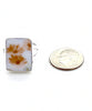 Soft Orange Daisy Vintage Pottery Ring- Size 6