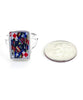 Queen of Diamonds Playing Card Vintage Pottery Ring- Size 6