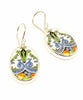 Decorative Vintage Pottery Drop Single Earrings