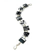 Black and White Vintage Pottery Bracelet - 7 1/2