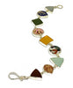 Bold Vintage Pottery & Sea Glass Multi Shape Bracelet - 7 1/2