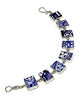 Blue and White Pattern Vintage Pottery Bracelet - 7