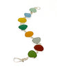 Colorful Earth Tone Sea Glass Bracelet - 7 1/2