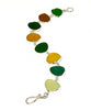 Earth Tone Sea Glass Bracelet - 7 1/2