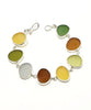 Light Earth Tone Sea Glass Bracelet