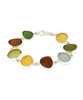 Light Earth Tone Sea Glass Bracelet
