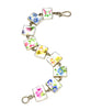 White Floral Vintage Pottery Bracelet - 7 1/2