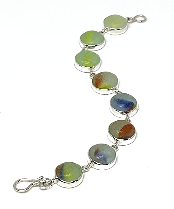 Colorful Sea Marble Bracelet - 7 1/2
