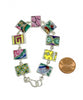 Bold Vintage Pottery Rectangle Shape Bracelet - 7 3/4