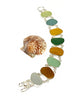 Light Earth Tone Sea Glass Double Link Bracelet - 7 1/2