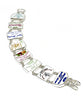English Vintage Pottery Makers Mark Tag Double Link Bracelet - 8