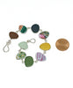 Bold Vintage Pottery & Earth Tone Sea Glass Natural Shape Bracelet - 7 1/2