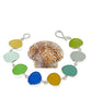 Earth Tone Sea Glass Bracelet - 7 1/2
