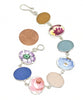 Floral Vintage Pottery with Sea Glass Natural Shape Bracelet - 7 1/2