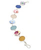 Floral Vintage Pottery with Sea Glass Natural Shape Bracelet - 7 1/2