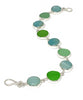 Shades of Green Sea Glass with Amazonite Stones- 8