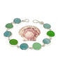 Shades of Green Sea Glass with Amazonite Stones- 8