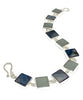 Grey Sea Glass with Grey Mother of Pearl - 7 3/4