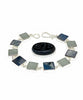 Grey Sea Glass with Grey Mother of Pearl - 7 3/4