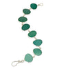 Shades of Turquoise Green Sea Glass Bracelet - 7 1/2