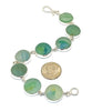 Aqua, Blue and Green Sea Glass Marble Bracelet - 7 1/2