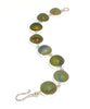 Earth Tone Sea Glass Marble Bracelet - 7 1/2