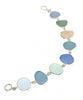 Pastel Tone Sea Glass Bracelet - 71/2