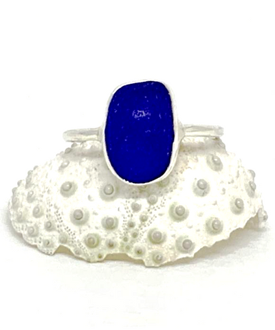 Deep Cobalt Blue Sea Glass 