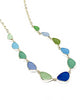 Sea Blues 11 Piece Sea Glass Necklace