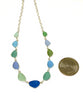 Sea Blues 11 Piece Sea Glass Necklace